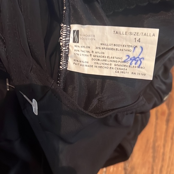 Silhouette Solution Floral Tankini One Piece Swim Suit Size 14 - Picture 12 of 12